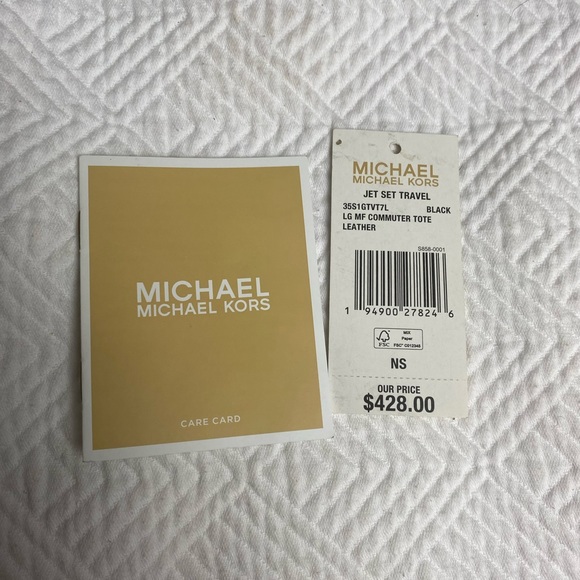 MICHAEL KORS Black Large Leather Commuter Tote from the Jet Set Travel Series - Picture 6 of 7